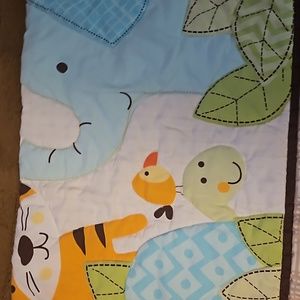 Name brand sleepers, rain coat, parka,aweaters,two harnesses.  Christmas apparel